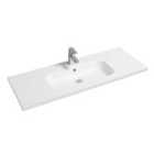 Limoge® 5414 Ceramic 121Cm Mid-edge Inset Basin With Oval Bowl