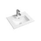 Limoge® 4003 Ceramic 51Cm Thin-edge Inset Basin With Deep Scoop