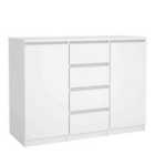 Furniture To Go Naia Sideboard 4 Drawers 2 Doors In White