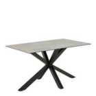 Furniture To Go Heaven Dining Table With Ceramic Grey Top 135Cm