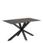 Furniture To Go Heaven Dining Table With Ceramic Black Top 135Cm