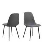 Furniture To Go Celia Dining Chair In Light Grey Set Of 4