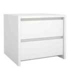 Furniture To Go Next Nightstand 2 Drawers White