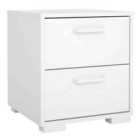 Furniture To Go Sofia Nightstand 2 Drawers White