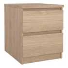 Furniture To Go Naia Bedside 2 Drawers In Jackson Hickory