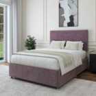 Bedmaster Mauve Naples Velvet 4 Drawer Divan Base And Valencia Headboard Small Double