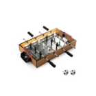 Costway 51cm Foosball Table with LED Lights and Realistic Players and 2 Balls-Brown