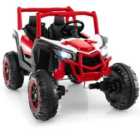 Costway 24V Kids Ride on UTV with 4 x 100W Powerful Engin and Remote Control-Red