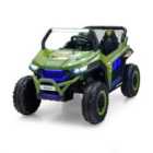 Costway 12V Battery Powered Electric Car 2-Seater Kids Ride on UTV-Green