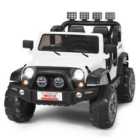 Costway 12V Electric Kids Ride On Truck with Remote Control-White