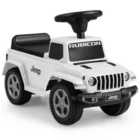Costway Licensed Jeep Ride On Push Car with Steering Wheel and Engine Sound for Ages 18-36 Months-White