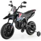 Costway 12V Battery Powered Toddler Motorbike with Music for 3-8 Years Old Kids-Navy