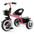Costway Toddler Tricycle Kids Trike with Adjustable Seat for 1.5-5 Years Old-Pink