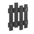 Decortie Wall Mounted Coat Rack With 8 Metal Hooks 4X64X81Cm Anthracite Grey