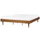 Beliani Bed Toucy 180 X 200 Cm Eu Super King Brown