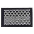 JVL Allure Machine Washable Entrance Doormat, 50x75cm - Black