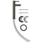 Vidaxl Bathroom Mixer Tap Grey 12X30 Cm