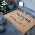 Welcome To Our Book Nook Coir Doormat (90 X 60Cm)