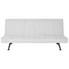 Beliani Fabric Sofa Bed Light Grey Hasle