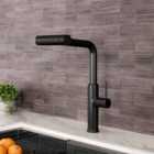 Garden Sanctuary Retractable Pulldown Kitchen Faucet - Black