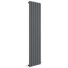 Balterley Anthracite Grey Lucia Single Panel Vertical Designer Radiator - 354mm