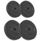 Vidaxl Weight Plates 4 Pcs 30 Kg Cement