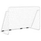 Vidaxl Football Goal With Net White 180X90X120 Cm Steel