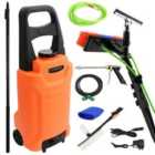 Maxblast 24ft Water Fed Cleaning Pole & 30L Water Trolley
