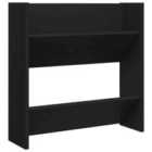 Vidaxl Wall Shoe Cabinet Black 60X18X60 Cm Engineered Wood