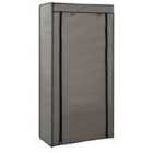 Vidaxl Shoe Cabinet With Cover Grey 58X28X106 Cm Fabric