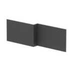 nuie Shower Bath Front Panel (1700mm) - Grey Woodgrain
