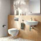 Geberit Alpha 980Mm Frame & Cistern, Plus Round Flush Plate