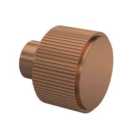 Hudson Reed Fluted Furniture Knob - Brushed Bronze