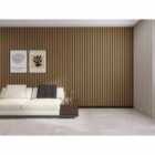 Groundlevel Wood Panel Effect Wallpaper