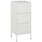 Beliani Storage Unit WOSTOK Metal White