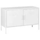 Beliani Storage Unit URIA Metal White