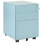 Beliani Storage Unit CAMI Metal Light Blue