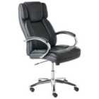 Beliani Executive Chair Swivel HONOR Faux Leather Black