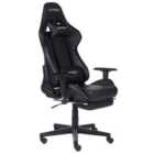 Beliani Gaming Chair Swivel VICTORY Faux Leather Black