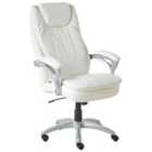 Beliani Executive Chair Swivel CHIEF Faux Leather Off-White
