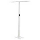 Beliani LED Floor Lamp SCULPTOR with Motion Sensor Metal White