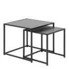 Furniture To Go Seaford Nest Of Tables In Ash Black