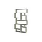 Decortie Bookcase Shelving Unit 25.5X96X168.5Cm Wall-mounted, Particleboard, Ash Green