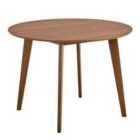 Furniture To Go Roxby Round Dining Table In Walnut 105X76Cm