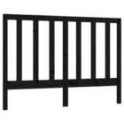 vidaXL Bed Headboard Black 166x4x100 cm Solid Wood Pine (817704)