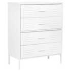 Beliani Chest of Drawers ENAGO Metal White