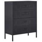 Beliani Chest of Drawers ENAGO Metal Black