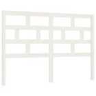 vidaXL Bed Headboard White 166x4x100 cm Solid Wood Pine (814205)