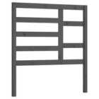 vidaXL Bed Headboard Grey 96x4x104 cm Solid Wood Pine (818122)