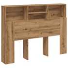 vidaXL Headboard Cabinet Artisan Oak 140x19x103.5 cm (856869)